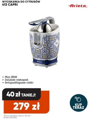 Wyciskarka do cytrusów 413 Capri promocja w Max Elektro