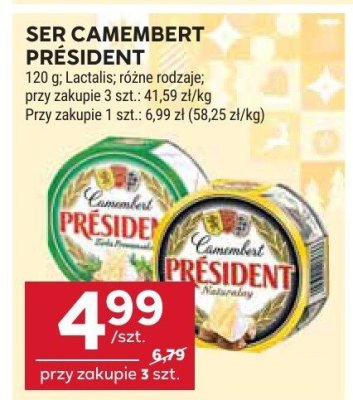 Ser camembert president promocja w Stokrotka