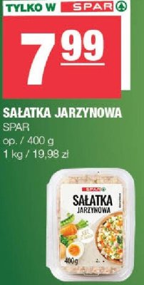 Sałatka jarzynowa SPAR promocja w SPAR