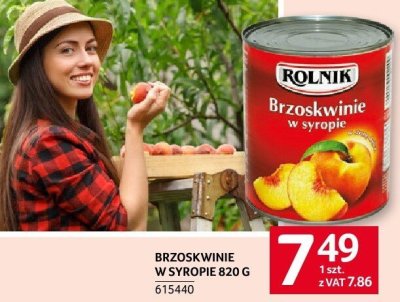 Brzoskwinie w syropie Rolnik 820 g promocja w Selgros