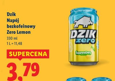 Napój bezkofeinowy Zero Lemon 330 ml promocja w Lidl