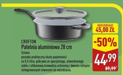 Patelnia aluminiowa 28 cm CROFTON promocja w Aldi