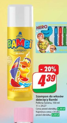 Szampon dla dzieci Bambi promocja
