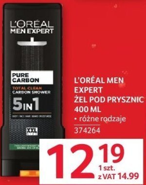 Żel pod prysznic L'Oreal Men Expert Pure Carbon promocja w Selgros
