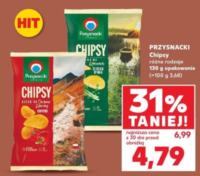 Chipsy różne rodzaje promocja w Kaufland