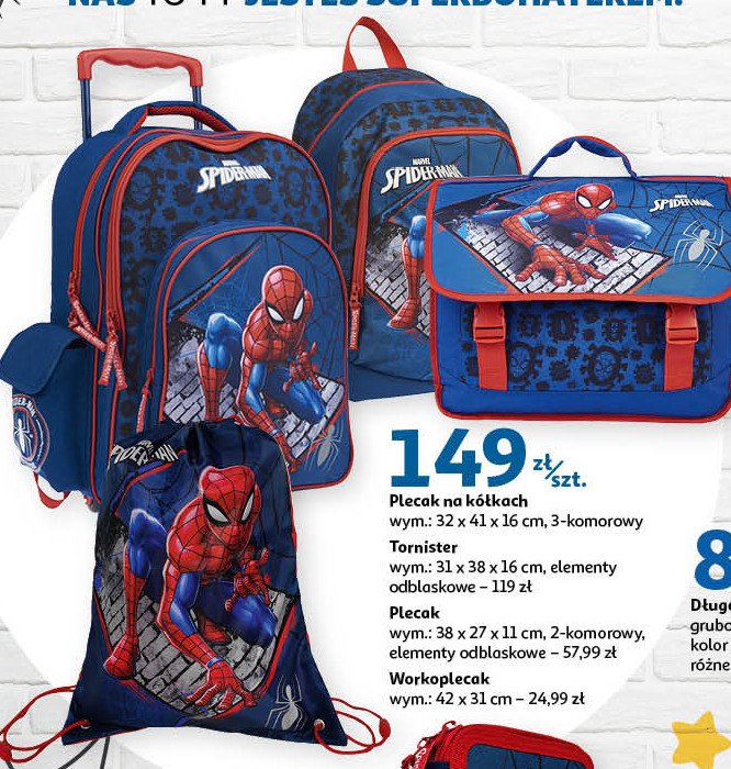 Worek szkolny spiderman promocja