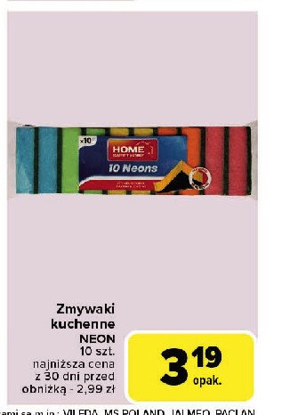 Zmywaki kuchenne Home sweet home promocja w Carrefour
