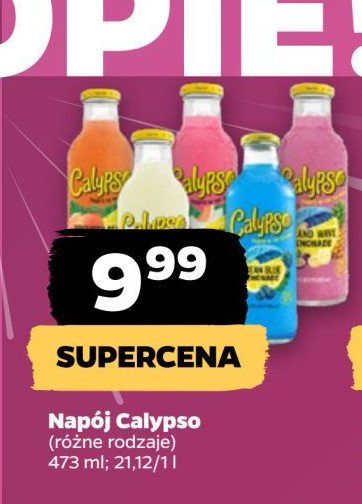 Lemoniada southern peach Calypso (napoje) promocja w Netto