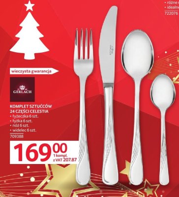 Komplet sztućców 24 części celestia gerlach promocja w Selgros