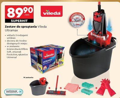 Zestaw do sprzątania Ultramax promocja w Biedronka