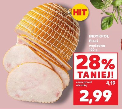 INDYKPOL Pierś wędzona 100 g promocja w Kaufland