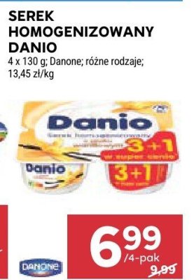 Serek homogenizowany Danio Danone różne rodzaje promocja w Stokrotka