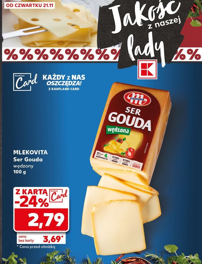 Ser gouda wędzona Mlekovita promocja