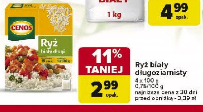 Ryż biały długoziarnisty Cenos promocja w Carrefour