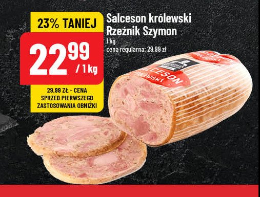 Salceson królewski Rzeźnik szymon poleca promocja