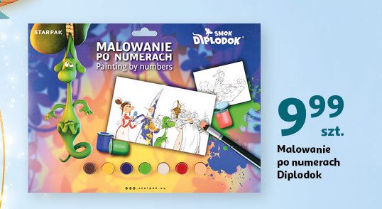 Malowanie po numerach diplodok Starpak promocja w Auchan