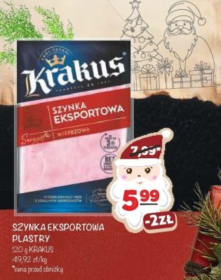 Szynka eksportowa plastry Krakus promocja w Arhelan