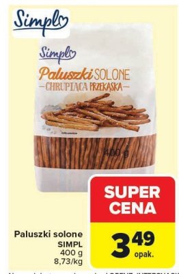 Paluszki solone promocja w Carrefour Market