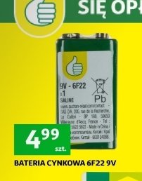 Bateria cynkowa 9v Podniesiony kciuk promocja