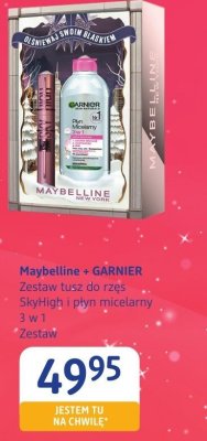 Zestaw tusz do rzęs Maybelline + GARNIER SkyHigh i płyn micelarny 3 w 1 promocja w Drogerie DM