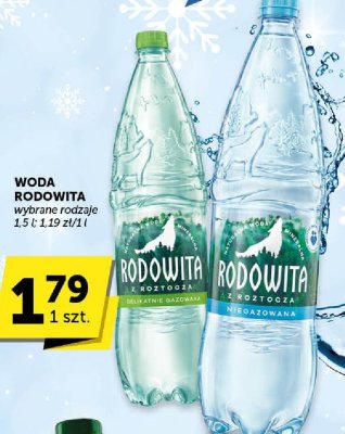 Woda Rodowita z Roztocza gazowana promocja w Euro Sklep