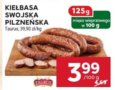 Kiełbasa swojska pilzneńska Taurus promocja w Stokrotka