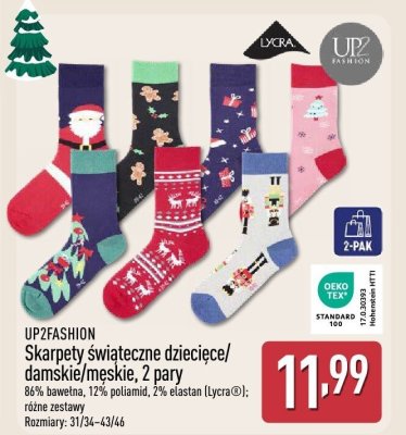 Skarpety świąteczne męskie 2 pary promocja w Aldi