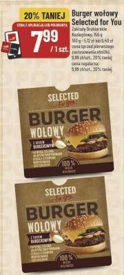 Burger wołowy Selected for You promocja w POLOmarket