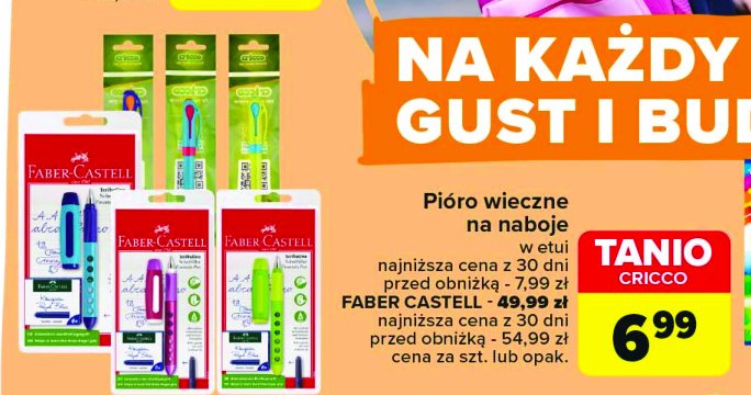 Pióro wieczne + naboje Faber-castell promocja