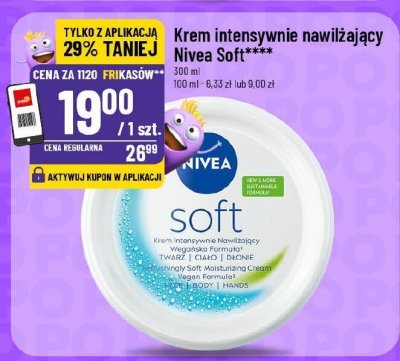 Krem intensywnie nawilżający Nivea Soft promocja w POLOmarket