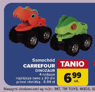 Samochód dinozaur Carrefour promocja