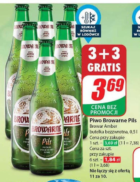 Piwo Browarne pils promocja w Dino