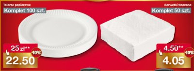Talerze promocja w Woolworth