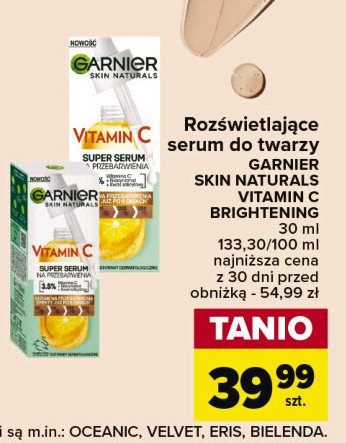 Serum na przebarwienia Garnier vitamin c promocja