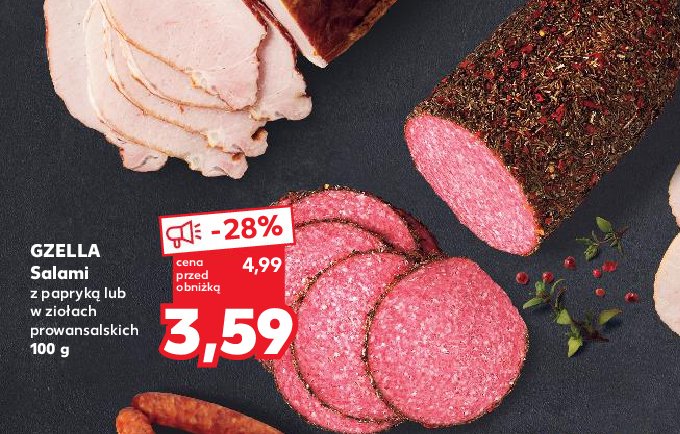 Salami w ziołach prowansalskich Gzella promocja