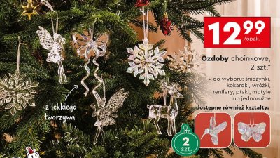 Ozdoby choinkowe 2 szt. promocja w Biedronka