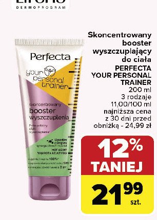 Skoncentrowany booster wyszczuplenia Perfecta your personal trainer promocja w Carrefour