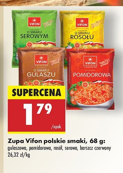 Zupa o smaku gulaszu Vifon promocja