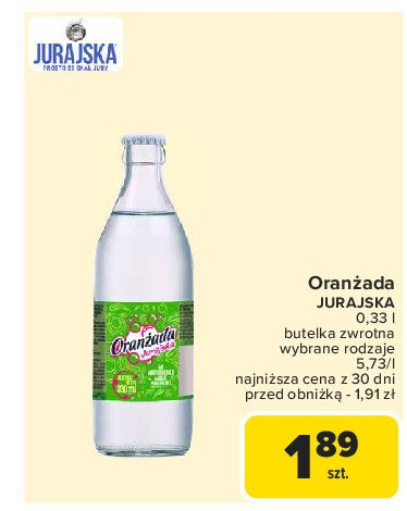 Oranżada biała Jurajska promocja w Carrefour Market