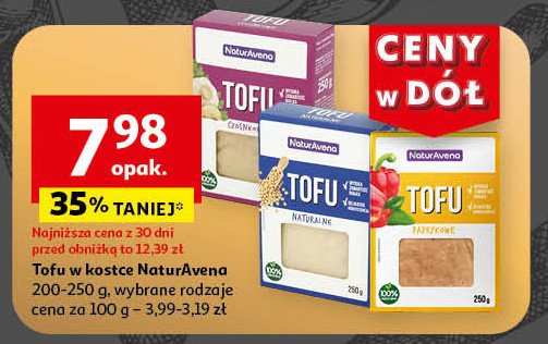 Tofu czosnkowe Naturavena promocja