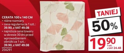 Cerata 100x140 cm promocja w Selgros