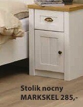 Stolik nocny MARKKSEL promocja w Jysk