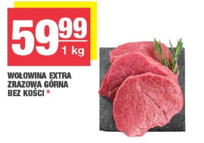 Wołowina extra zrazowa górna bez kości promocja w SPAR