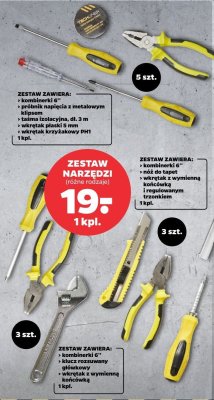 Zestaw narzędzi różne rodzaje 3 szt. promocja w Netto