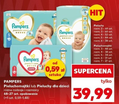 Pieluchy dla dzieci różne rodzaje i rozmiary promocja w Kaufland
