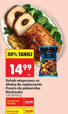 Schab wieprzowy ze śliwką do zapieczenia Prosto do piekarnika Biedronka promocja w Biedronka