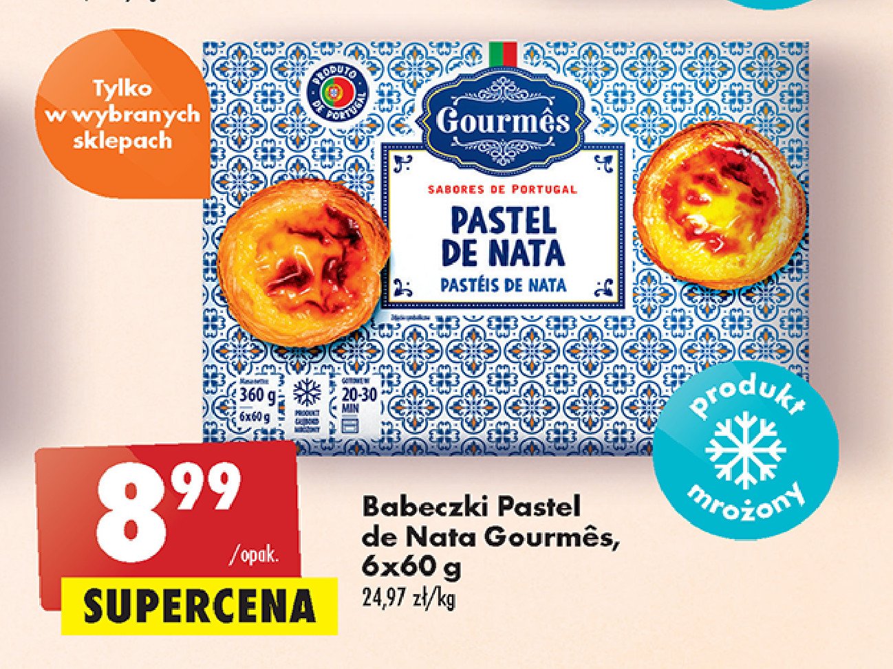 Babeczki pastel de nata Gourmes promocja