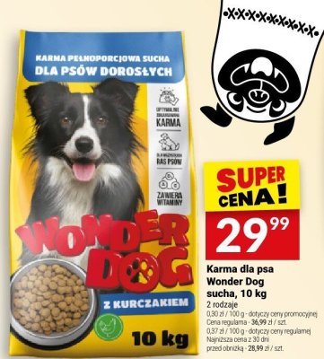 Karma dla psa Wonder Dog sucha, 10 kg promocja w Twój Market