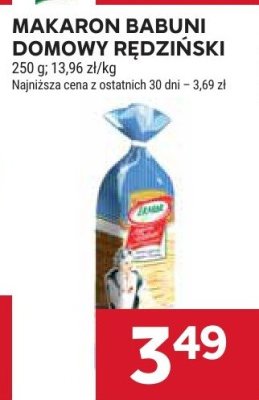 Makaron babuni domowy rędzinski promocja w Stokrotka