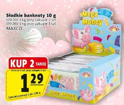 Słodkie banknoty MAXCO promocja w Prim Market